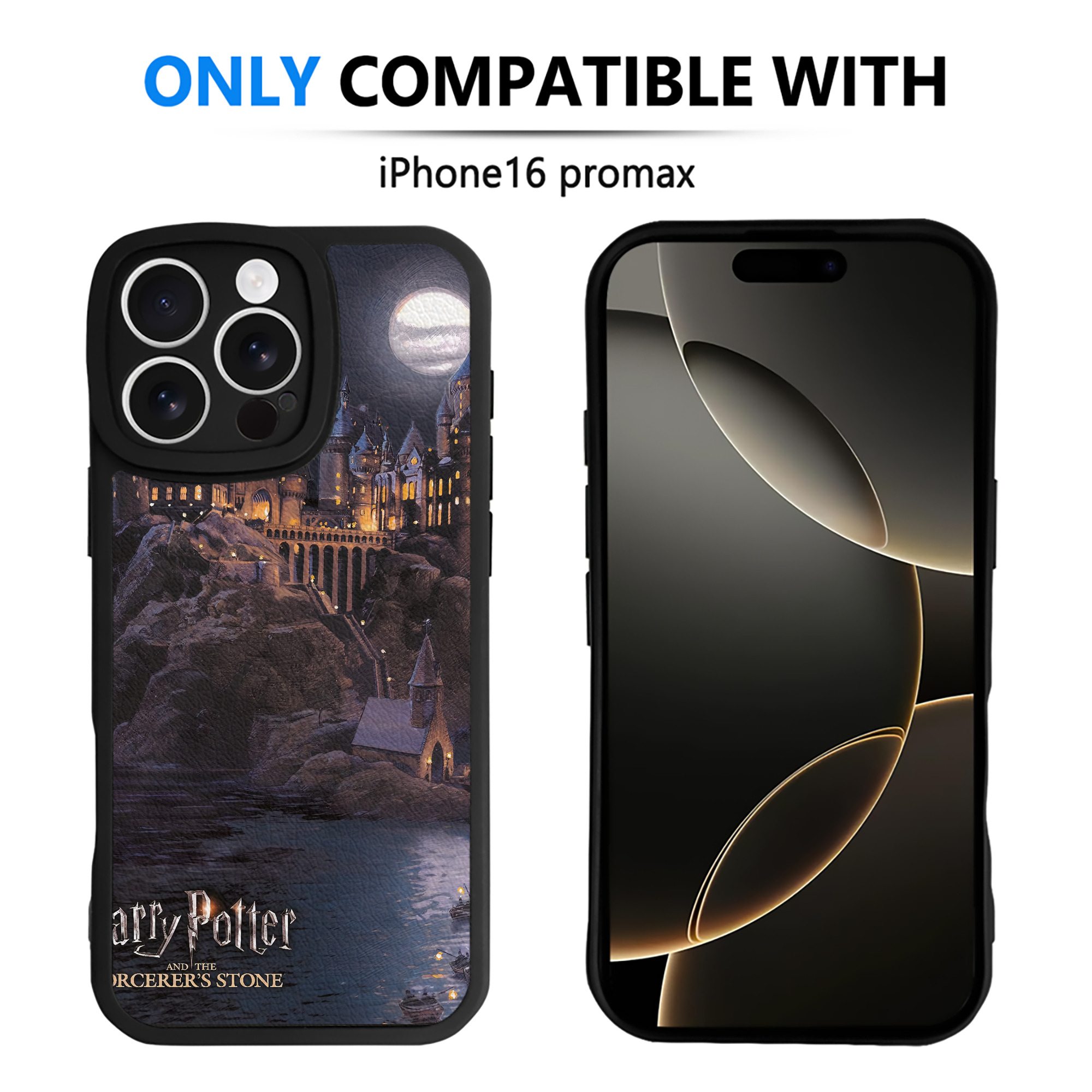（画像用） Harry Potter ハリー・ポッターシリーズ 【iPhone 16シリーズ対応】シリコンスマホケース（レザー調） 材質：シリコン